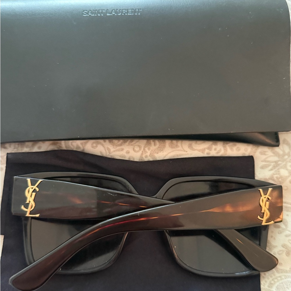 YSL square oversized sunglasses